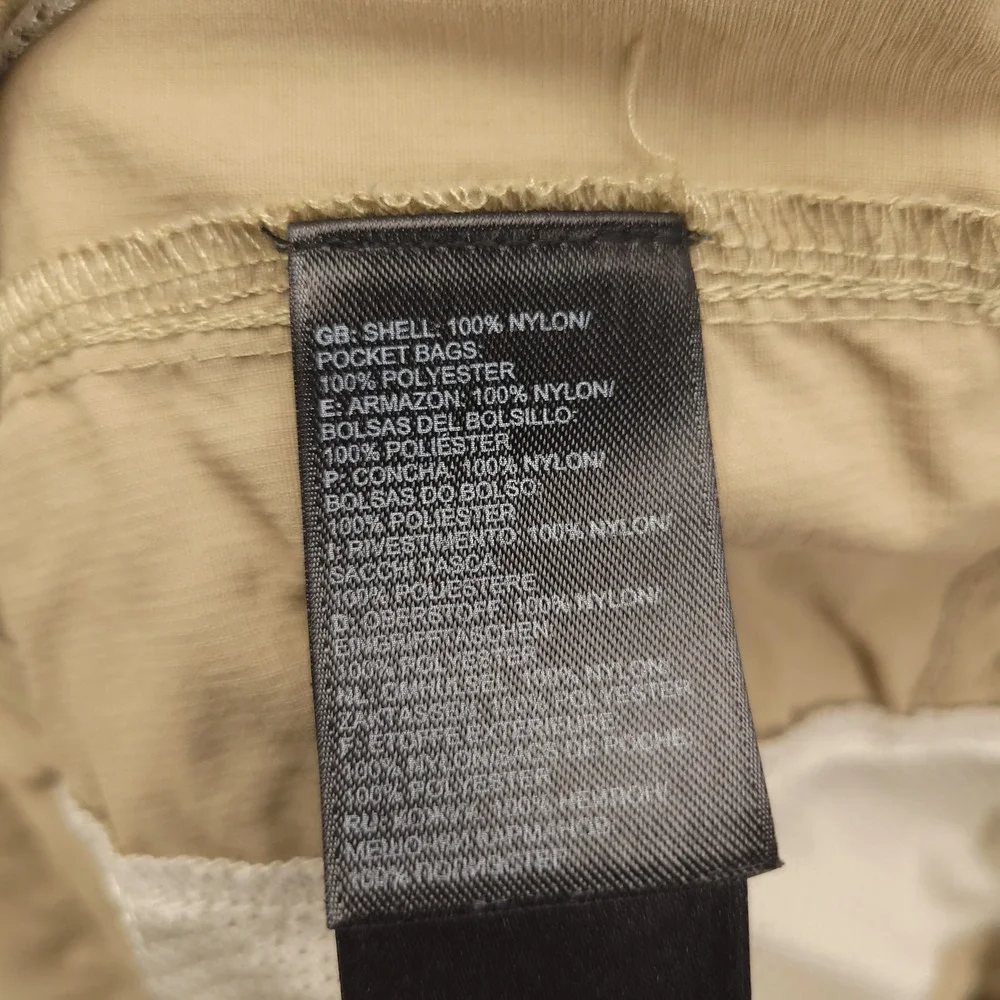 The North Face Horizon 2.0 Cargo Shorts Khaki Mens Size 36 Outdoor Hiking Casual